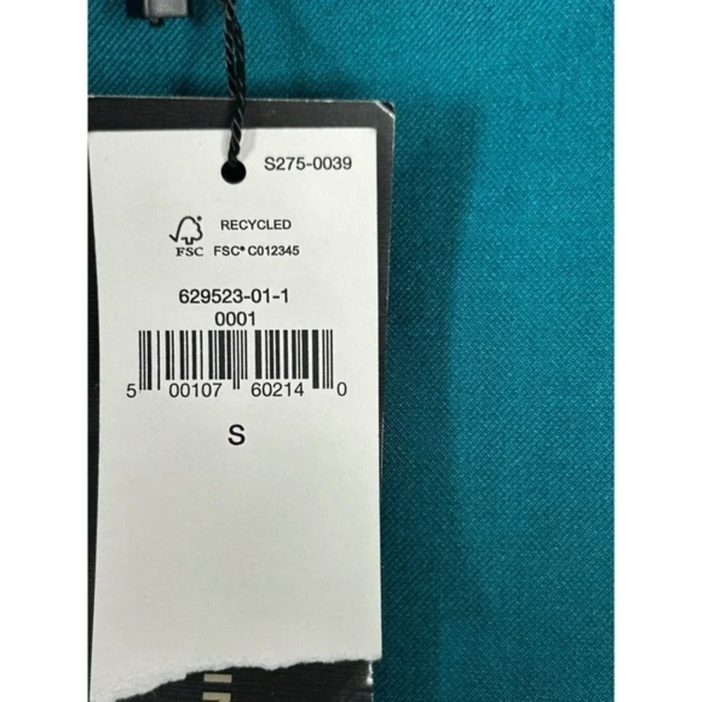 Banana Republic Teal Square Neck Bell Sleeve Shift Dress Size S - Picture 4 of 8